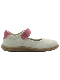 Leder-Barfuß-Ballerinas in Weiß><noscript><img width=