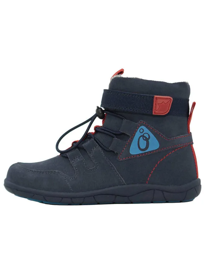 Leder-Barfuß-Boots in Dunkelblau>lamino Best