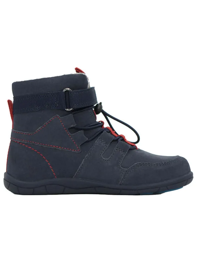 Leder-Barfuß-Boots in Dunkelblau>lamino Best