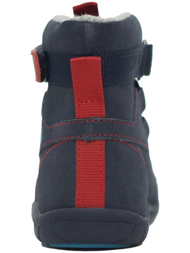 Leder-Barfuß-Boots in Dunkelblau>lamino Best