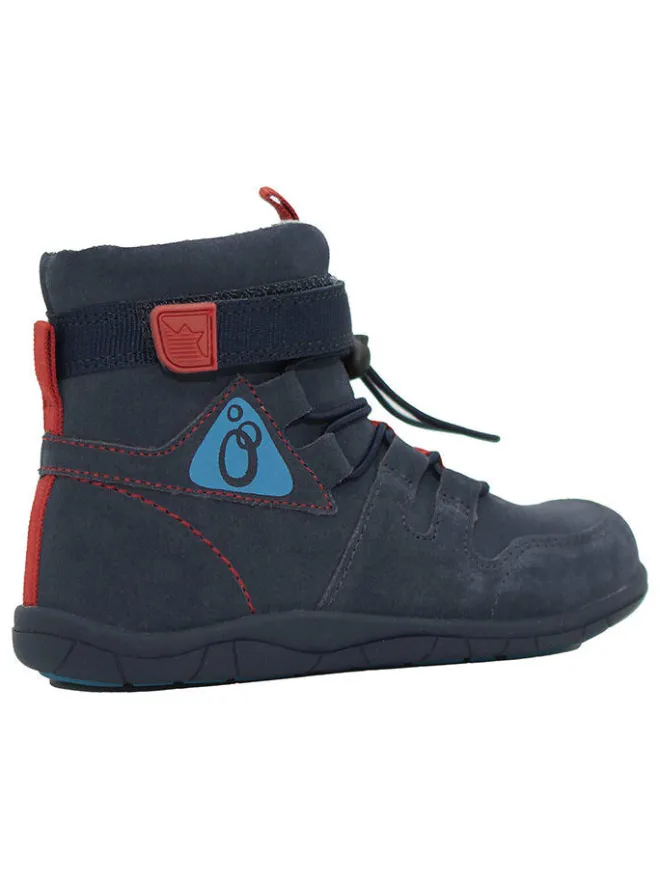 Leder-Barfuß-Boots in Dunkelblau>lamino Best