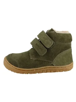 Leder-Barfußchuhe "Nimbi" in Khaki>Lurchi New