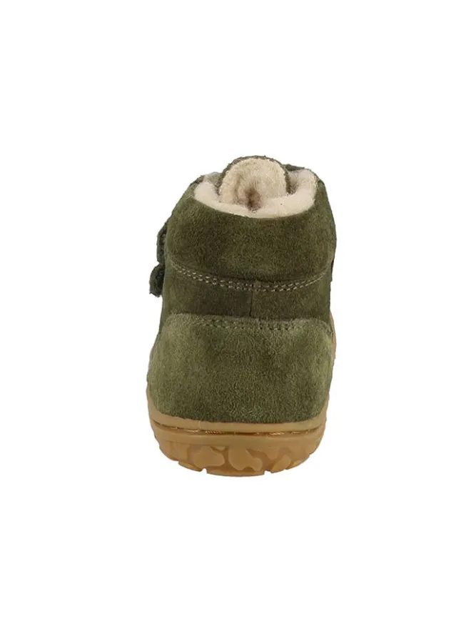 Leder-Barfußchuhe "Nimbi" in Khaki>Lurchi New