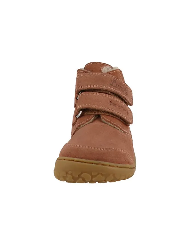 Lurchi Lauflernschuhe^Leder-Barfußchuhe "Nimbi" in Altrosa