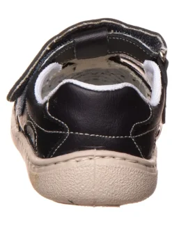 Leder-Barfuß-Halbsandalen in Dunkelblau><noscript><img width=