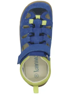 Leder-Barfuß-Halbsandalen in Blau><noscript><img width=