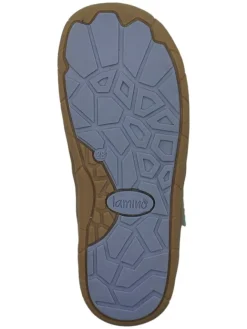 lamino Sandalen·Halbsandalen^Leder-Barfuß-Halbsandalen in Türkis