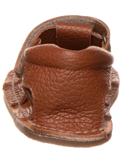 Leder-Barfußsandalen in Hellbraun><noscript><img width=
