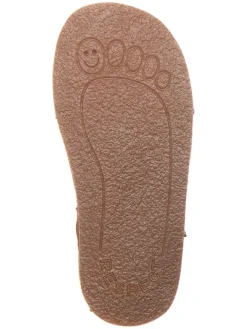 Leder-Barfußsandalen in Hellbraun><noscript><img width=