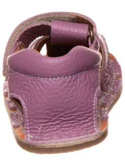 Leder-Barfußsandalen in Lila><noscript><img width=