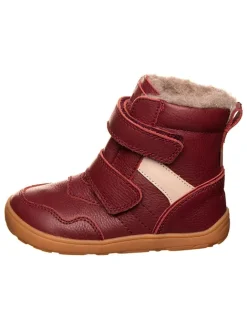 bisgaard Stiefel & Boots^Leder-Barfußschuhe in Bordeaux