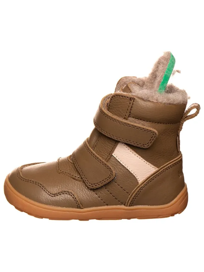 bisgaard Stiefel & Boots|Stiefel & Boots·Boots^Leder-Barfußschuhe in Hellbraun