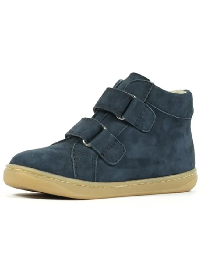Richter Shoes Lauflernschuhe^Leder-Barfußschuhe "Dash" in Dunkelblau