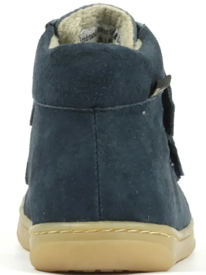 Richter Shoes Lauflernschuhe^Leder-Barfußschuhe "Dash" in Dunkelblau
