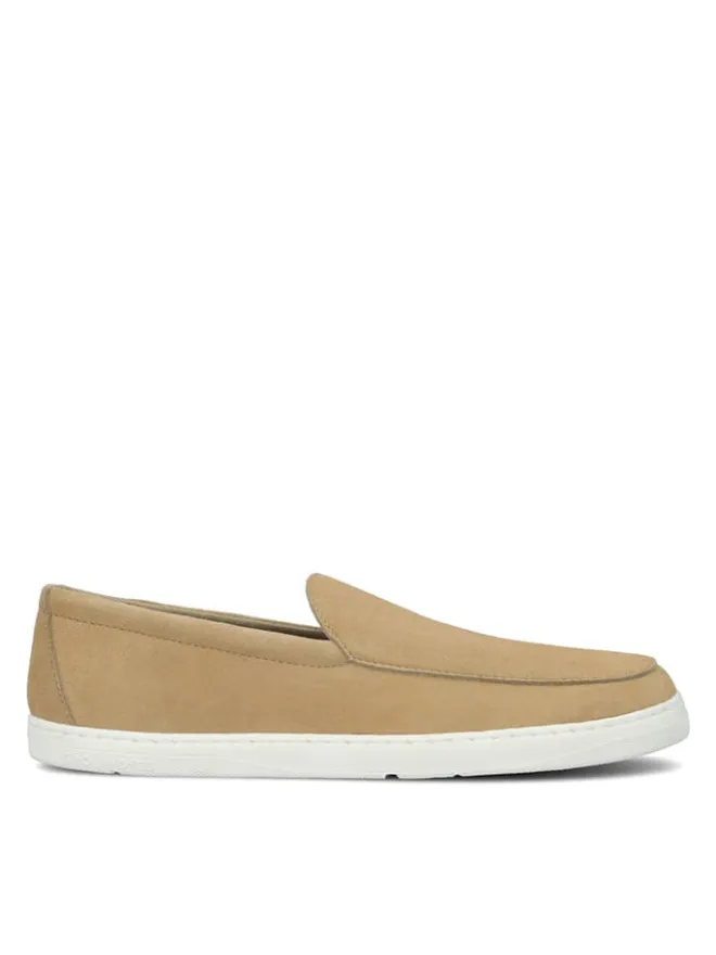 Groundies Halbschuhe^Leder-Barfußschuhe "Ghent" in Beige