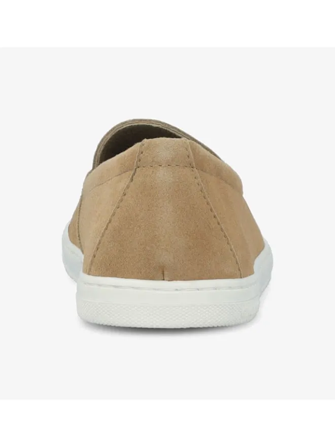 Groundies Halbschuhe^Leder-Barfußschuhe "Ghent" in Beige