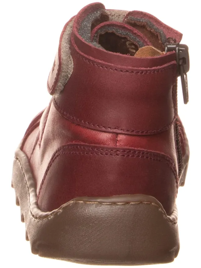 Leder-Barfußschuhe in Bordeaux>kmins Sale