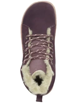 Leder-Barfußschuhe in Bordeaux><noscript><img width=