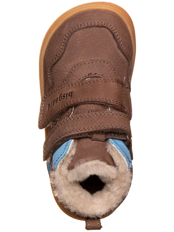 Leder-Barfußschuhe in Braun/ Hellblau>bisgaard Discount