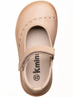 kmins Ballerinas^Leder-Barfußschuhe in Creme