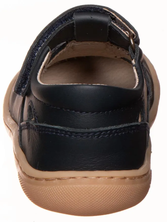 kmins Sandalen·Halbsandalen^Leder-Barfußschuhe in Dunkelblau