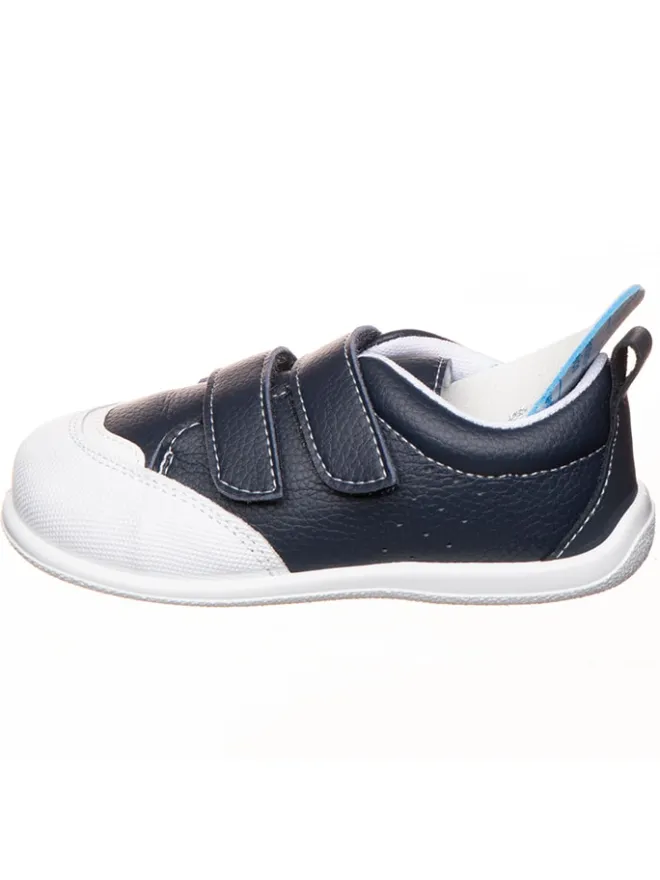 kmins Sneakers^Leder-Barfußschuhe in Dunkelblau