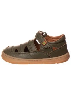 El Naturalista Sandalen·Halbsandalen^Leder-Barfußschuhe in Dunkelgrün