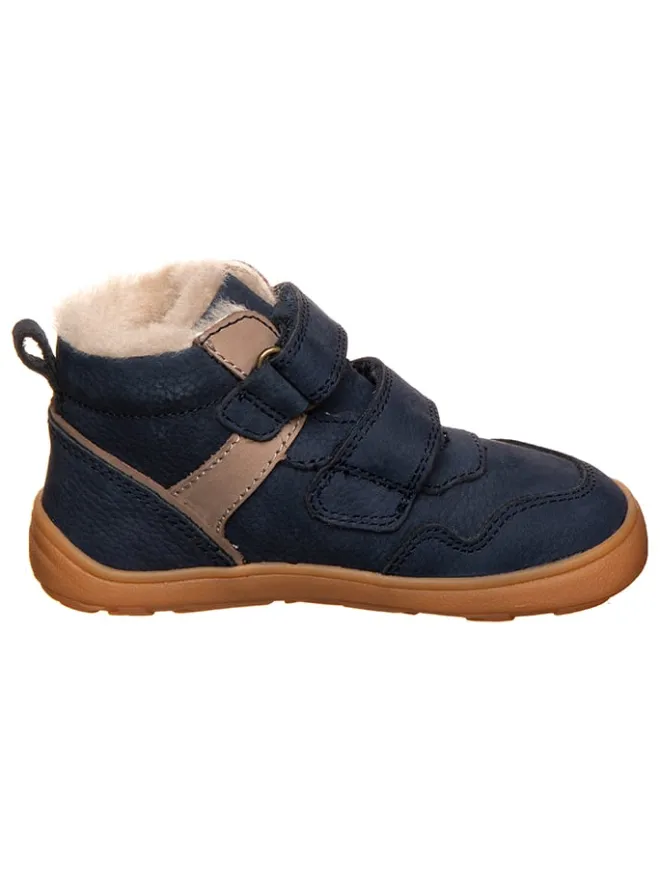 Leder-Barfußschuhe in Dunkelblau>bisgaard Discount
