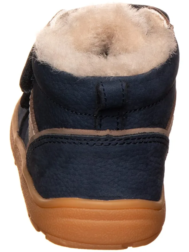 Leder-Barfußschuhe in Dunkelblau>bisgaard Discount