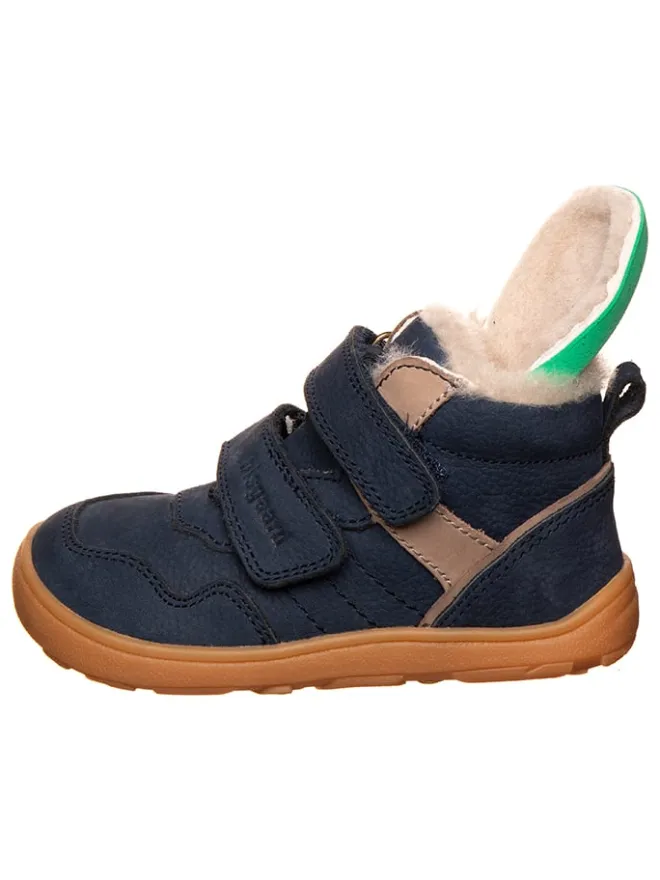 Leder-Barfußschuhe in Dunkelblau>bisgaard Discount