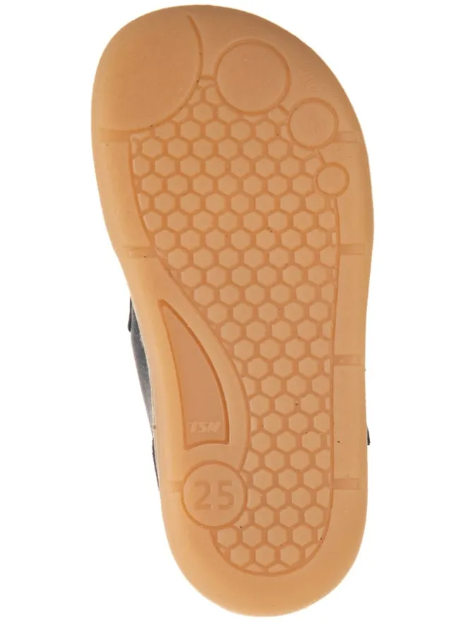 kmins Sandalen·Halbsandalen^Leder-Barfußschuhe in Dunkelblau