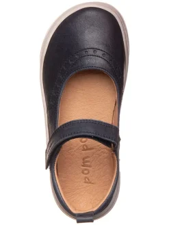 Leder-Barfußschuhe in Dunkelblau><noscript><img width=