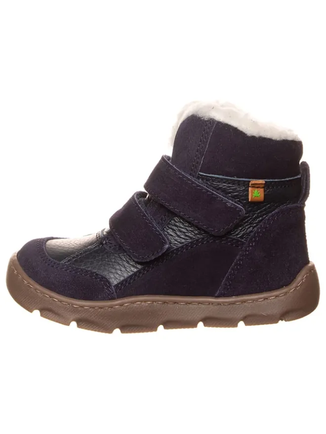 Leder-Barfußschuhe in Dunkelblau>El Naturalista New