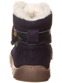 Leder-Barfußschuhe in Dunkelblau><noscript><img width=