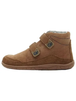Leder-Barfußschuhe in Hellbraun>lamino