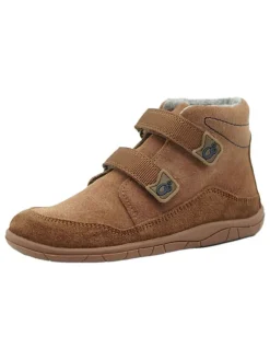 Leder-Barfußschuhe in Hellbraun>lamino