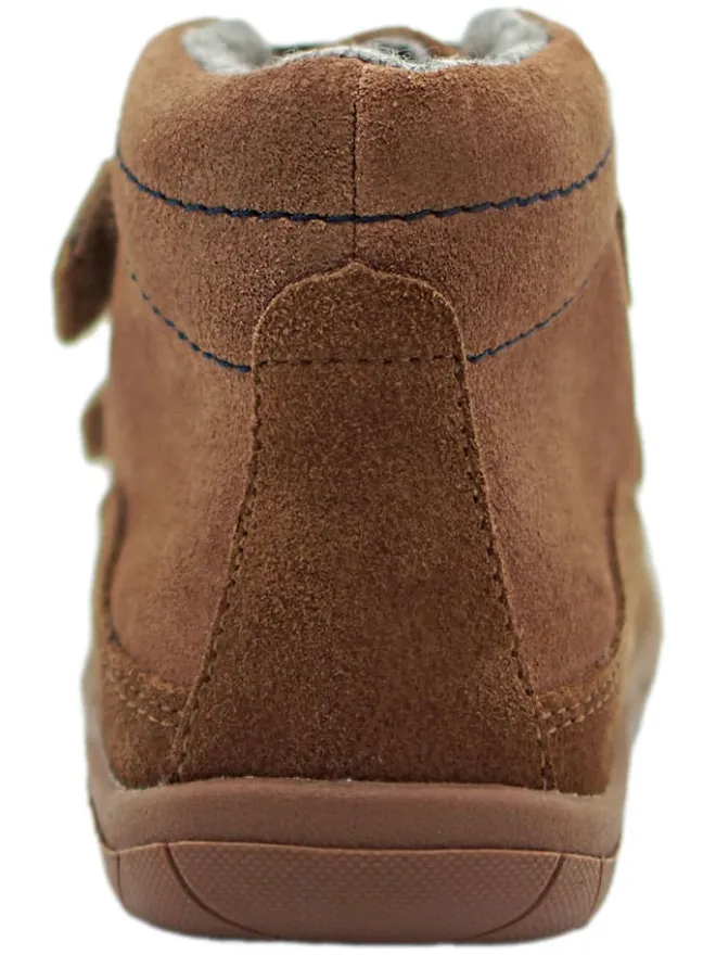 Leder-Barfußschuhe in Hellbraun>lamino