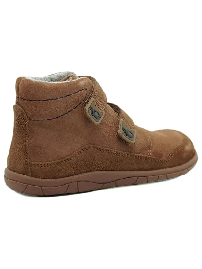 Leder-Barfußschuhe in Hellbraun>lamino