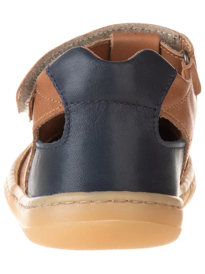 Leder-Barfußschuhe in Hellbraun>kmins New