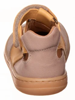 kmins Sandalen|Sandalen·Halbsandalen^Leder-Barfußschuhe in Hellbraun/ Beige