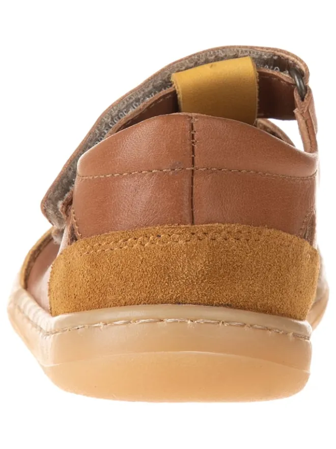 Leder-Barfußschuhe in Hellbraun>kmins Clearance