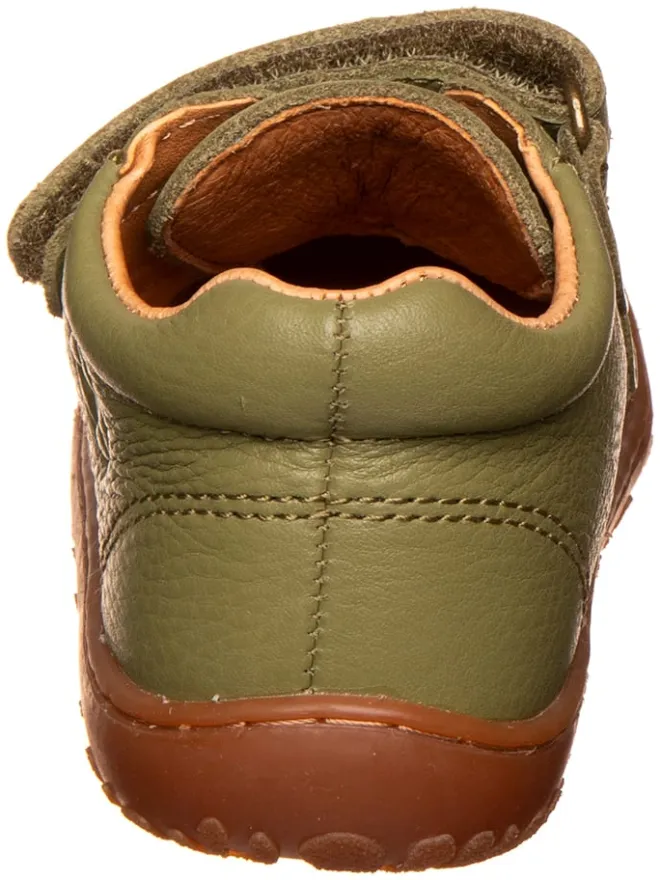 Leder-Barfußschuhe in Khaki>bisgaard Hot