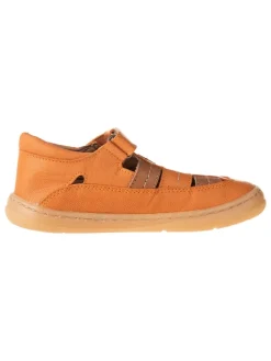 kmins Sandalen·Halbsandalen^Leder-Barfußschuhe in Orange