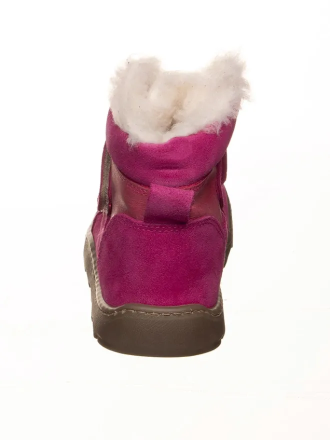 POM POM Stiefel & Boots·Boots^Leder-Barfußschuhe in Pink