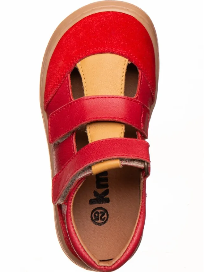 Leder-Barfußschuhe in Rot>kmins Online