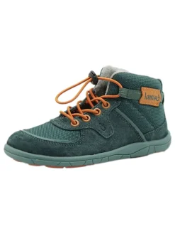 Leder-Barfußschuhe in Türkis>lamino Clearance