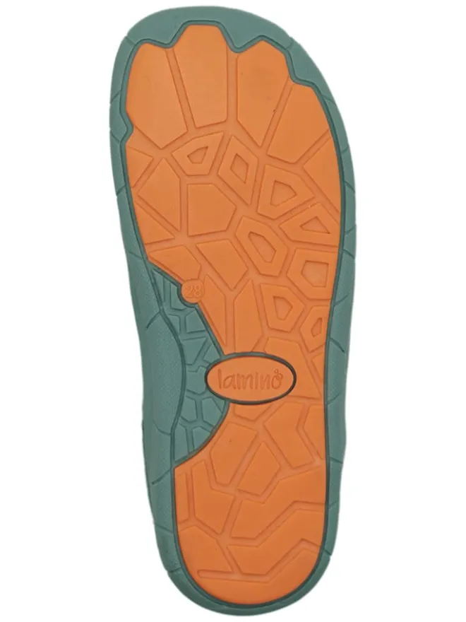 Leder-Barfußschuhe in Türkis>lamino Clearance