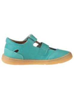 Leder-Barfußschuhe in Türkis>kmins Sale