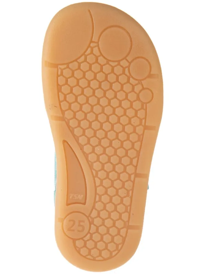 Leder-Barfußschuhe in Türkis>kmins Sale
