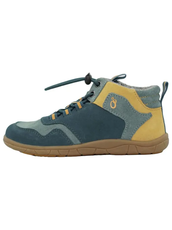 Leder-Barfußschuhe in Türkis>lamino Clearance